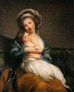 self-portrait with Her Daughter eisabeth Vige-Lebrun